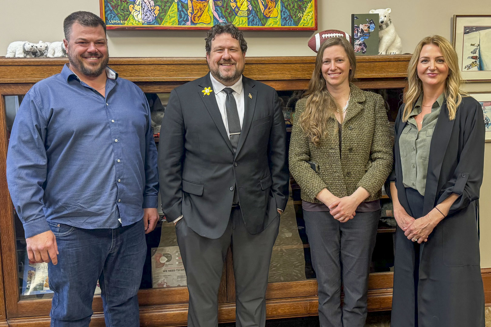 TIAM acting board members held their quarterly meeting with the Hon. Glen Simard, Minister of Sports, Culture, Heritage and Tourism.