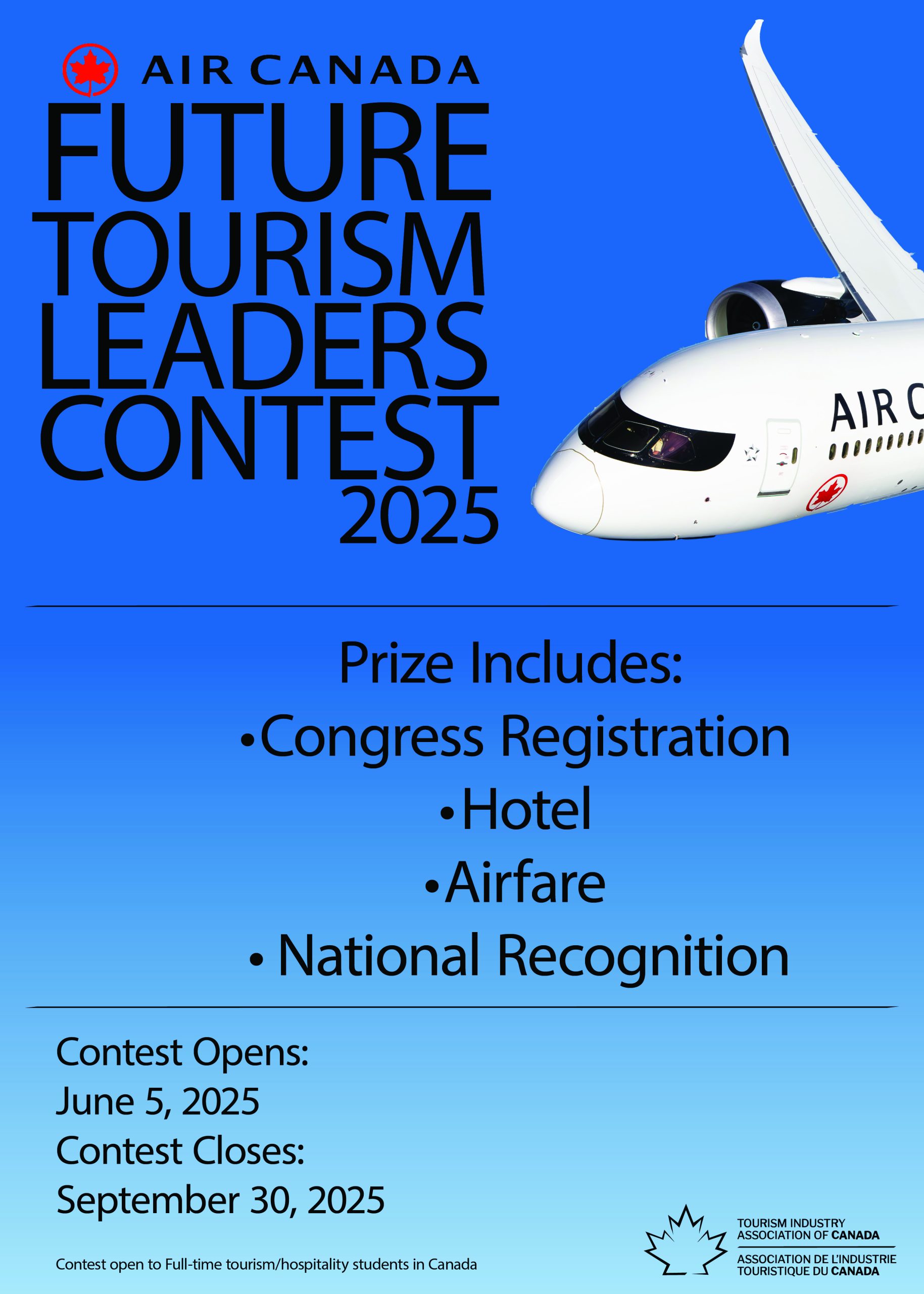 2025 Air Canada Future Tourism Leaders contest